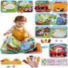 BizyKoady Montessori Toys Busy Book for 1-3, Toddler Busy Board for 1+ Year Old, Boy Birthday Gift Girl Toys Toddler Airplane Travel Toys Educational Learning Activity Books Felt Quiet Book (Farm) view 1