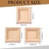 12 Pcs Dollhouse Picture Frames 1:12 Scale Miniature Picture Frames for Dollhouse Small Photo Frame Mini Wooden Dollhouses Accessories Mini House Decoration Simulation for Craft Artwork(1.7 Inches) view 2