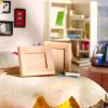 12 Pcs Dollhouse Picture Frames 1:12 Scale Miniature Picture Frames for Dollhouse Small Photo Frame Mini Wooden Dollhouses Accessories Mini House Decoration Simulation for Craft Artwork(1.7 Inches) view 3