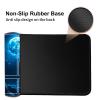 HGGJFLYX Playmat with Zone for MTG,24x14 Inch for TCG Playmat with Non-Slip Rubber Base,Smooth Surface Stitched Edges,Magic Card Game Mat with Storage Desk Mousepad,Blue Wolf Moon Howl view 3