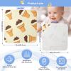 Kigai Icecream Cones Hooded Baby Towels, Ultra Soft & Absorbent Muslin Cotton Baby Bath Towel for Babies, Infants, Toddlers 30x30 Inch view 4