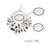Bohemian Multi Layered Retro Pendant Insect Leaf Geometry Necklace,golden,61+7cm view 3