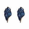 6.9 * 3.4cm Vintage Irregular Alloy Leaf Earrings For Women,pink,6.9 * 3.4cm view 3