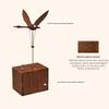 3D Flying Swan Wooden Music Box Model with Elegant Wing Movement and Crystal-Clear Sound, Natural Walnut Wood for Home & Office Decor, Ideal for Adults & Collectors view 2