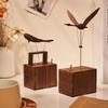 3D Flying Swan Wooden Music Box Model with Elegant Wing Movement and Crystal-Clear Sound, Natural Walnut Wood for Home & Office Decor, Ideal for Adults & Collectors view 3