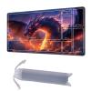HGGJFLYX Playmat with Zone for MTG,24x14 Inch for TCG Playmat with Non-Slip Rubber Base,Smooth Surface Stitched Edges,Magic Card Game Mat with Storage Desk Mousepad,Fire-Breathing Dragon view 1