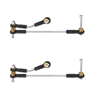Compatible with WPL for B14 B24 B16 B36 C14 C24 C44 1/16 RC Car Accessories 2 Set Steering Pull Rod Servo Rod Upgrade Parts RC Accessory