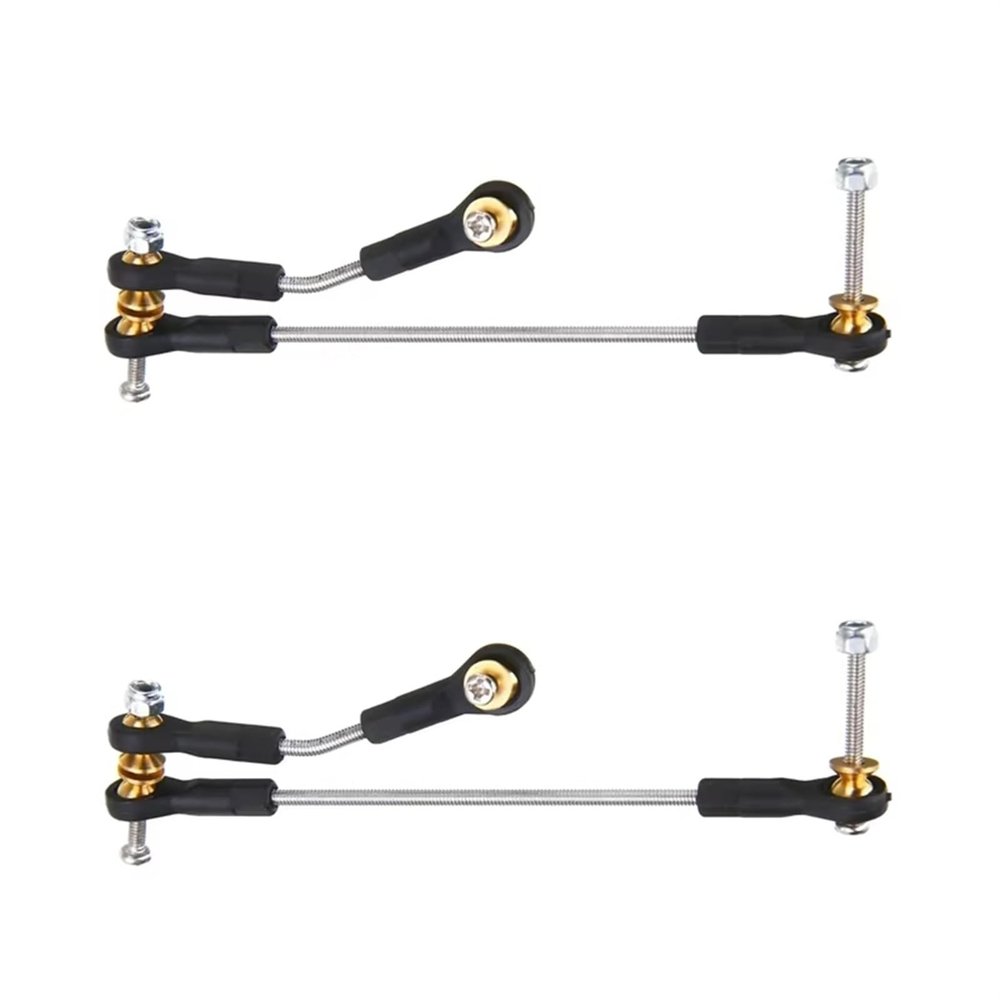 Compatible with WPL for B14 B24 B16 B36 C14 C24 C44 1/16 RC Car Accessories 2 Set Steering Pull Rod Servo Rod Upgrade Parts RC Accessory