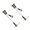 Compatible with WPL for B14 B24 B16 B36 C14 C24 C44 1/16 RC Car Accessories 2 Set Steering Pull Rod Servo Rod Upgrade Parts RC Accessory view 2