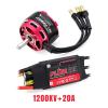 2300KV 1200KV 2200KV 1120KV 1200KV Brushless Outer Rotor Motor 2-4S 20A 30A ESC Combination Set(C2826-V2 1200KV 20A) view 3