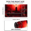 HGGJFLYX Playmat with Zone for MTG,24x14 Inch for TCG Playmat with Non-Slip Rubber Base,Smooth Surface Stitched Edges,Magic Card Game Mat with Storage Desk Mousepad,Red Path of Skulls view 2