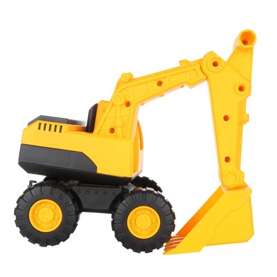 Beaupretty Yellow Medium Excavator Sand Digger for Lightweight Plastic Car Model Beach Early Learning Enjoyable Activity for Sandbox and Outdoor Fun