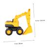 Beaupretty Yellow Medium Excavator Sand Digger for Lightweight Plastic Car Model Beach Early Learning Enjoyable Activity for Sandbox and Outdoor Fun view 2