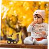 Beaupretty Yellow Medium Excavator Sand Digger for Lightweight Plastic Car Model Beach Early Learning Enjoyable Activity for Sandbox and Outdoor Fun view 4