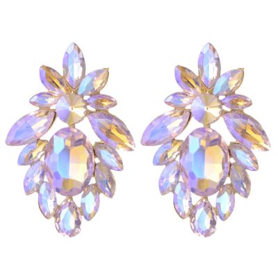 4.9 * 3.2cm Vintage Waterdrop Banquet Long Earrings For Women,purple Pink,4.9 * 3.2cm