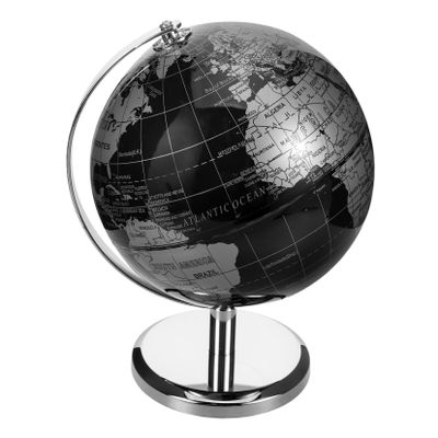 Beaupretty European Luxury Desktop World Globe with Stand Earth Spinning Globe Ornament for Office Desk Home Decoration Classroom Educational Use Elegant Tabletop Geography Sphere