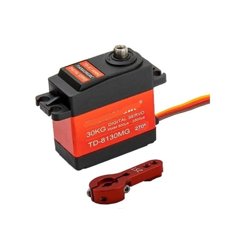 Waterproof 180/270 Degrees 30KG 35kg 60KG High Torque Metal Gear Digital servo(1x30kg 270Degree Arm)
