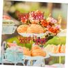 ULTECHNOVO 15pcs Graduation Cupcake Toppers Class of Party Cake Picks Red Graduation Cake Decorations for Season Celebration and Dessert Table Centerpiece view 2