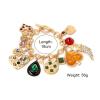 Vintage Alloy Heart-Shaped Bohemian Bracelet,golden,18cm view 4