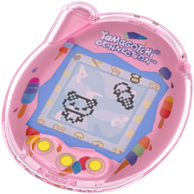 Geiomoo PC Case for Tamagotchi Connection Virtual Reality Pet, Flexible Scratch Resistant Protective Cover (Pink)