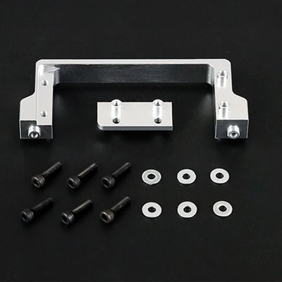 FLMLF CNC Metal Steering Servo Bracket Kit Silver for 1/5 HPI Baja 5B RV KM RC Car Part