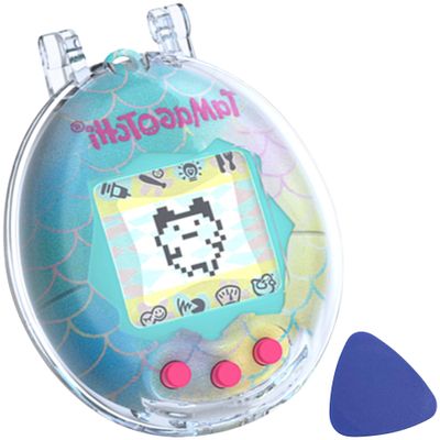 Geiomoo PC Case for Tamagotchi Original Digital Pet, Soft Flexible Scratch Resistant Protective Cover (Blue)