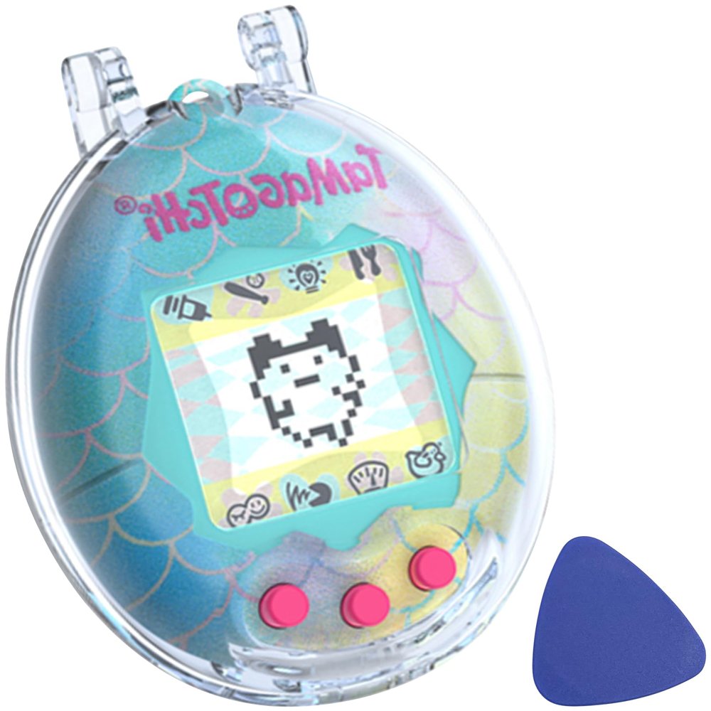 Geiomoo PC Case for Tamagotchi Original Digital Pet, Soft Flexible Scratch Resistant Protective Cover (Blue)