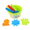 Beaupretty 8pcs Beach Bucket Sand Castle Set Random Color Reusable Sand Molds Safe Non-Toxic Playset for Boys Outdoor Holiday Fun Random Color view 1