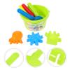 Beaupretty 8pcs Beach Bucket Sand Castle Set Random Color Reusable Sand Molds Safe Non-Toxic Playset for Boys Outdoor Holiday Fun Random Color view 4