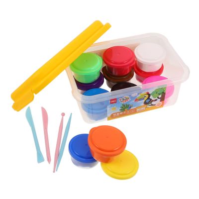 DECHOUS Color Air Dry Clay Kit with Lightweight Non-Sticky Modeling Clay and Comprehensive Sculpting Tools for Creative DIY Crafts and Art Projects