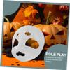 BESPORTBLE DIY White Fursuit Head Mask Unpainted Plastic Animal Halloween Masquerade Costume Accessory Lightweight Comfortable Fit for Cosplay Parties Carnival view 3