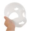 BESPORTBLE DIY White Fursuit Head Mask Unpainted Plastic Animal Halloween Masquerade Costume Accessory Lightweight Comfortable Fit for Cosplay Parties Carnival view 4