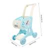 SUPVOX Simulated Supermarket Cart for Shopping Trolley with Storage Rack Educational Pretend Play Gift for Boys and Role Play view 2