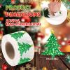 1000pcs Christmas Tree Stickers, Waterproof Self-Adhesive Xmas Decal Roll for Envelope Journal Scrapbook Cards Crafts Label Gift Wrapping Decor Party Supplies view 2