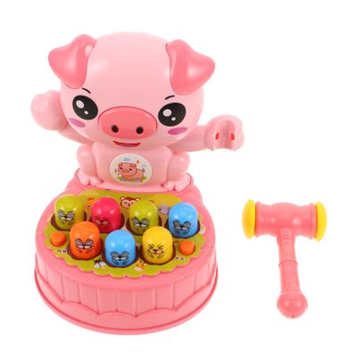 LIOOBO Interactive Whack with Colorful Mole Figures for Enhances Motor Skills and Cognitive Development Early Learning Hammering Game for Boys and Ages