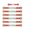 Compatible with Traxxas for Slash 4X4 for VXL 2WD for Rustler for Hoss 1/10 RC Car Parts Metal Turnbuckles Camber Link Rod Linkage Set RC Accessory view 1