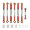 Compatible with Traxxas for Slash 4X4 for VXL 2WD for Rustler for Hoss 1/10 RC Car Parts Metal Turnbuckles Camber Link Rod Linkage Set RC Accessory view 2