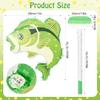 Bafei Fish Piata for Fishing Birthday Party Supplies, 15.7x13.7x2.4 Inch Fish Shaped Pinata with Stick & Blindfold, Sea Animal Theme Party Decorations for Birthday Party view 2