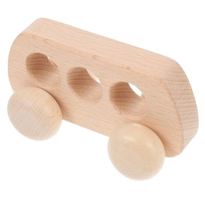 Abaodam Wooden Push Car for Grasping and Finger Flexibility Training Smooth Beech Wood Construction Sturdy Anti-Fall Design Safe Sensory for Boy Girl and Birthday