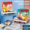 35 Pcs Kids BBQ Toy Grill Set, Kid BBQ Grill Kitchen Playset with Smoke and Sound & Light, Role Play Kitchen Accessories, Christmas Birthday Gift for Boys & Girls Ages 4-8 (Blue 1set) view 3