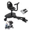 2026 upgrade Universal 2-in-1 Stroller Board, Buggy Board with Detachable Seat Standing Board, Holds Children Up to 55lb,for 2-6-year-old Children. 2-1 Stroller Seat Attachment With two pair connector view 1