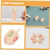 Uonlytech 10 Pcs Wooden Dreidel Spinning Tops for Natural Wood Educational Smooth Stable Spin for Hanukkah Fiesta Party Supplies view 3
