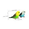 SUPVOX 6pcs Realistic Fake Parakeet Figurines Plastic Bird Parrot with Authentic Look for Educational Play Decorative Display and Creative Fun view 2