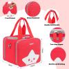 ZIOZERTT Carrying Case Compatible with Little Tikes Story Dream Machine Books Starter Set,Portable Storage Bag for Story Books and Character with Handle and Shoulder Strap,Red,Case Only view 3