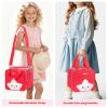 ZIOZERTT Carrying Case Compatible with Little Tikes Story Dream Machine Books Starter Set,Portable Storage Bag for Story Books and Character with Handle and Shoulder Strap,Red,Case Only view 4