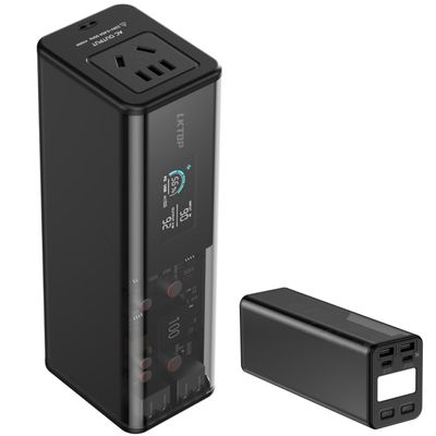 LKTOP Drone Power Station for DJI, Super Fast USB-C Charger Portable Power Packs for Potensic/Holy Stone/Skyrover Drones/Charging Hub/Controller/Camera (27000mAh, 100WH, 5 Ports, LCD Screen, LED Mode)
