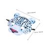 Abaodam 3pcs Halloween Snow Leopard Half Face Masquerade Animal Masks Lightweight EVA Party Costume Dress Up Props for Carnival Cosplay and Jungle Theme Events view 2
