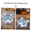 Abaodam 3pcs Halloween Snow Leopard Half Face Masquerade Animal Masks Lightweight EVA Party Costume Dress Up Props for Carnival Cosplay and Jungle Theme Events view 3
