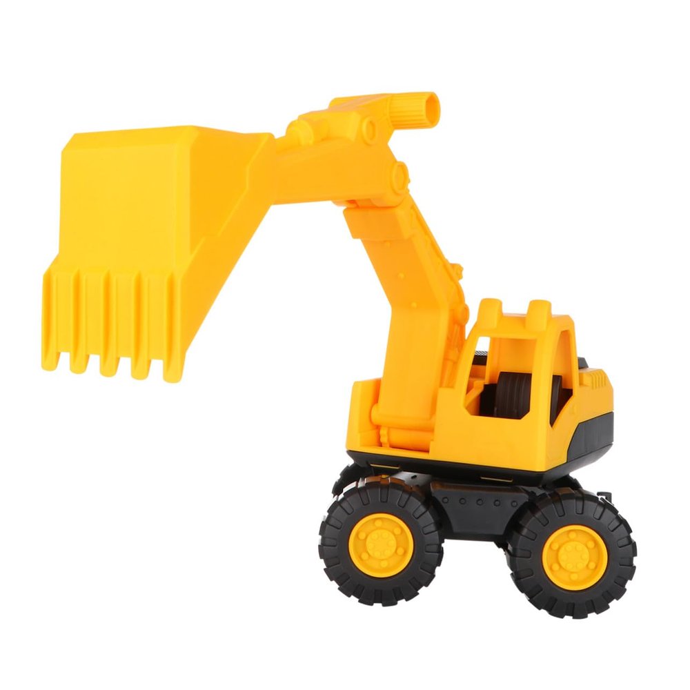 Abaodam Yellow Plastic Excavator Beach Small Lightweight Sand Play Vehicle for Early Learning and Creative Fun Gift for Beach Sandbox