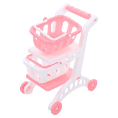 KOMBIUDA 8pcs Miniature Grocery Cart for Compact Supermarket Handcart for Pretend Play Educational Storage Organizer Encouraging Social Interaction and Role Play Skills